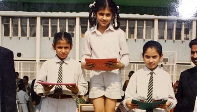 Taapsee Pannu shared a throwback photo from her school days.