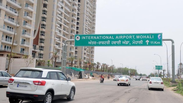 An eight-lane airport road connecting Punjab with the international airport.(Anil Dayal / HT File)