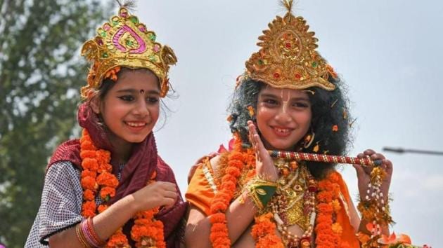 Janmashtami is a festival which is celebrated with a lot of fervor and excitement every year, and marks the birth anniversary of Lord Krishna.(PTI)