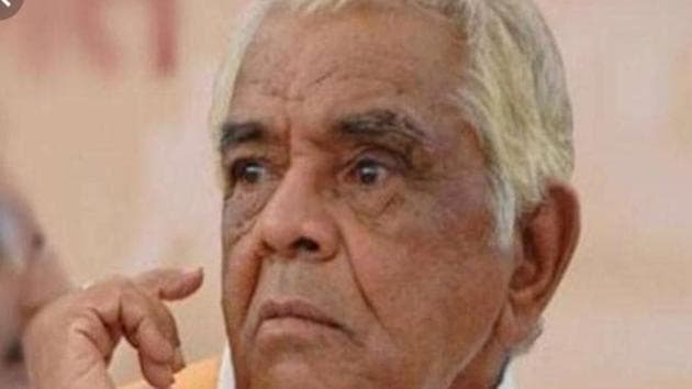 Babulal Gaur, 89, passed away at a private hospital in Bhopal on Wednesday morning. (HT PHOTO.) Babulal Gaur, 89, passed away at a private hospital in Bhopal on Wednesday morning. (HT PHOTO.)