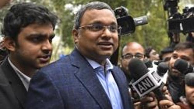 Karti Chidambaram is an accused in INX Media money laundering case.(HT Photo)