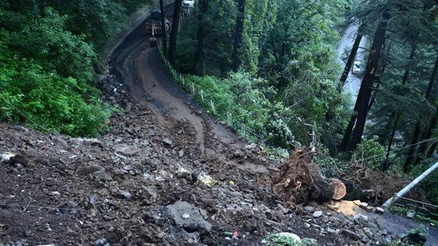 The Manali-Leh Highway, which remained blocked for over four hours due to fresh landslides in Kullu district, was reopened for traffic on Wednesday evening, police said. (Deepak Sansta/HT) The Manali-Leh Highway, which remained blocked for over four hours due to fresh landslides in Kullu district, was reopened for traffic on Wednesday evening, police said. (Deepak Sansta/HT)