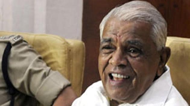 Babulal Gaur passed away on Wednesday at a private hospital in Bhopal, where he was admitted around a fortnight back. (S Mourya/HT PHOTOS) Babulal Gaur passed away on Wednesday at a private hospital in Bhopal, where he was admitted around a fortnight back. (S Mourya/HT PHOTOS)