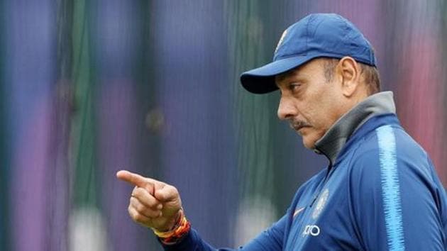 India coach Ravi Shastri during nets.(Action Images via Reuters)