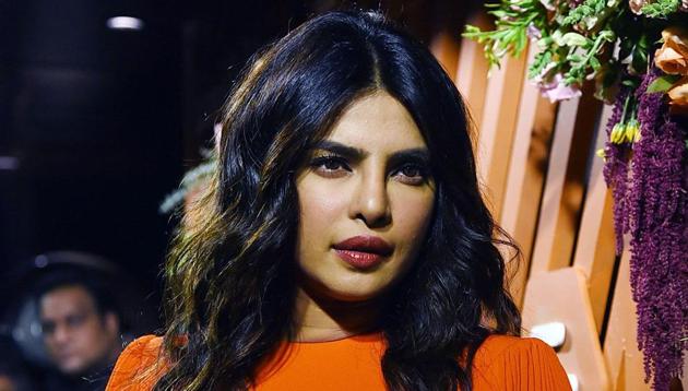 Priyanka Chopra Jonas poses for a picture during the launch event of Bumble, a social and dating application.(AFP)