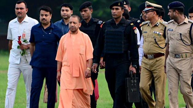 Uttar Pradesh Chief Minister of Uttar Pradesh Yogi Adityanath arrives in Varanasi on Thursday for a two-day visit (ANI) Uttar Pradesh Chief Minister of Uttar Pradesh Yogi Adityanath arrives in Varanasi on Thursday for a two-day visit (ANI)