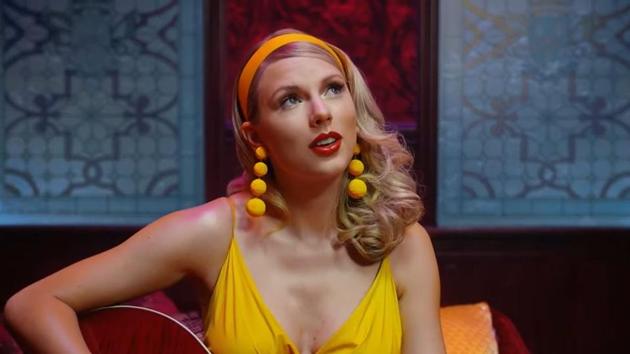 Taylor Swift in the video for Lover.