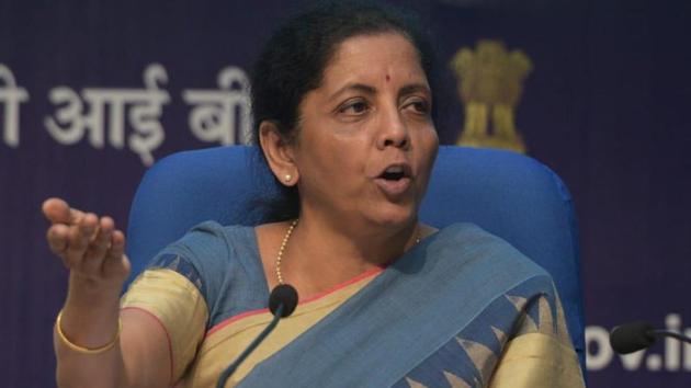 Finance Minister Nirmala Sitharaman said the government had not lost the momentum for reforms.(MOHD ZAKIR SIDDIQUE/HT PHOTO.)