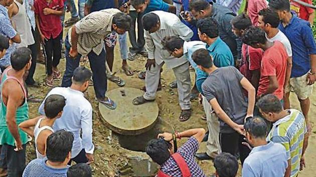 A government spokesperson also said four engineers of the UP Jal Nigam were suspended with immediate effect for their alleged laxity in supervision and asked the officials to initiate disciplinary action and a detailed charge sheet. (HT FILE) A government spokesperson also said four engineers of the UP Jal Nigam were suspended with immediate effect for their alleged laxity in supervision and asked the officials to initiate disciplinary action and a detailed charge sheet. (HT FILE)