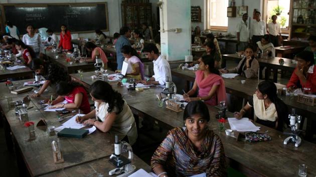 The decision to not allow more pharmacy colleges was taken at a meeting held in Delhi on August 21, 2019, barely a month after the PCI proposed a five-year freeze on colleges offering diploma and degree courses.(HT File Photo) The decision to not allow more pharmacy colleges was taken at a meeting held in Delhi on August 21, 2019, barely a month after the PCI proposed a five-year freeze on colleges offering diploma and degree courses.(HT File Photo)