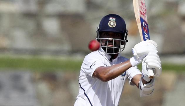 North Sound: India's Ajinkya Rahane plays a shot against West Indies during day one of the first Test cricket match at the Sir Vivian Richards cricket ground in North Sound, Antigua and Barbuda, Thursday, Aug. 22, 2019.(AP) North Sound: India's Ajinkya Rahane plays a shot against West Indies during day one of the first Test cricket match at the Sir Vivian Richards cricket ground in North Sound, Antigua and Barbuda, Thursday, Aug. 22, 2019.(AP)