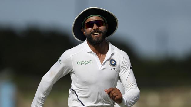 India's Ravindra Jadeja answered critics with the bat on Day 2 of first Test against West Indies(AP)