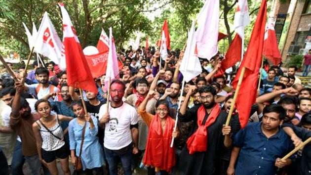 JNUSU elections(Amal KS/HT PHOTO)