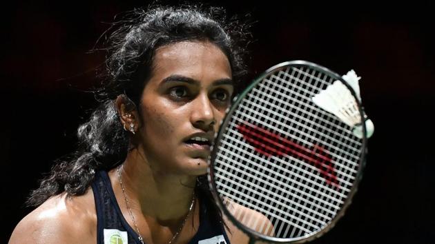 PV Sindhu in action.(AFP)