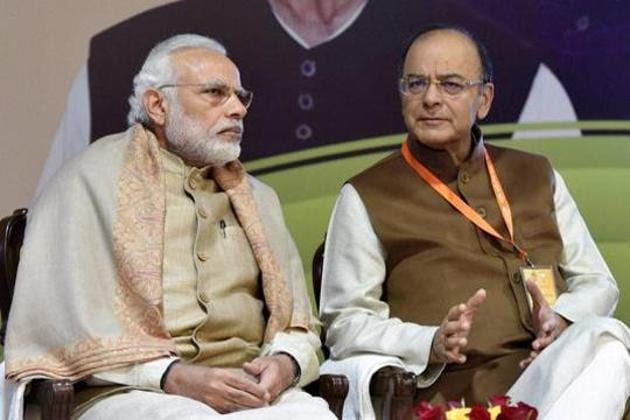 Prime Minister Narendra Modi is seen with Arun Jaitley in New Delhi in this file photo.(PTI Photo) Prime Minister Narendra Modi is seen with Arun Jaitley in New Delhi in this file photo.(PTI Photo)