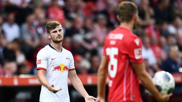 RB Leipzig's Timo Werner reacts.(REUTERS)