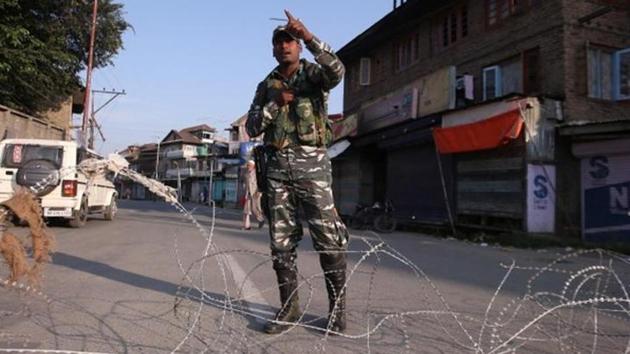 Kashmir have been eased to some extent and landline telephone services restored in most places across the Valley in view of the improving situation.(Reuters photo)