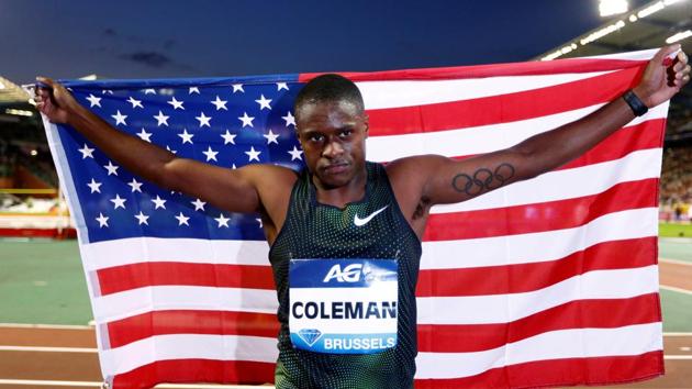 File photo of USA sprinter Christian Coleman. (REUTERS) File photo of USA sprinter Christian Coleman. (REUTERS)