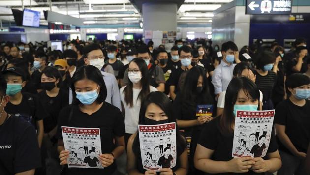 The protests have rocked Hong Kong for three months and plunged the city into its biggest political crisis since its handover from British to Chinese rule.(AP Photo)