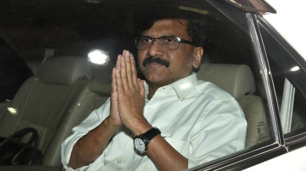Shiv Sena’s Sanjay Raut was scathing in the attack on Prime Minister Narendra Modi over India’s unemployment and the state of the economy.(HT Photo)