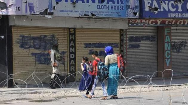 Jammu and Kashmir has been under restrictions since August 5 when the Central government abrogated Article 370 of the Indian Constitution. (HT Photo) Jammu and Kashmir has been under restrictions since August 5 when the Central government abrogated Article 370 of the Indian Constitution. (HT Photo)