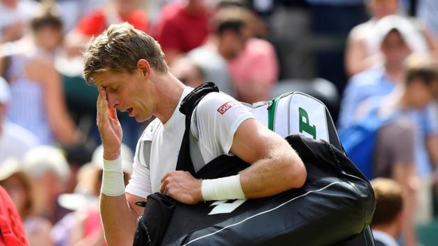 South Africa's Kevin Anderson looks dejected(REUTERS)