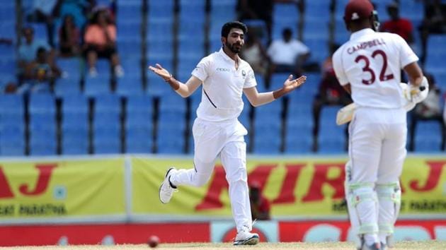Bumrah tore through West Indies batting order(BCCI Twitter) Bumrah tore through West Indies batting order(BCCI Twitter)