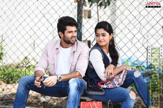 Vijay Deverakonda and Rashmika Mandanna in a still from Geetha Govindam.