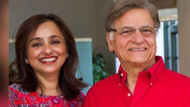 File photo of Zeenat Noon Harnal with her father, the UK Curry King Ghulam Kadarbhoy Noon. (HT Photo) File photo of Zeenat Noon Harnal with her father, the UK Curry King Ghulam Kadarbhoy Noon. (HT Photo)