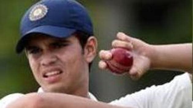 A file photo of Arjun Tendulkar.(AFP)