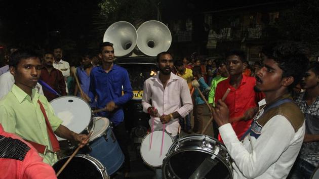The city police department has given standing instructions to all Ganpati mandals in the city to refrain from the usage of DJs and high-volume sound systems during this year’s Ganpati festival, slated to commence on September 2. (HT/PHOTO) The city police department has given standing instructions to all Ganpati mandals in the city to refrain from the usage of DJs and high-volume sound systems during this year’s Ganpati festival, slated to commence on September 2. (HT/PHOTO)