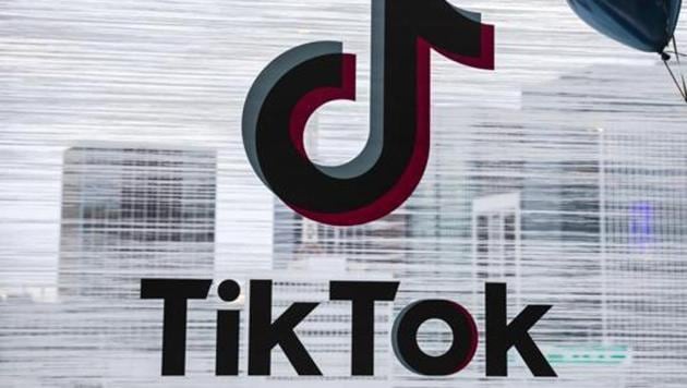 Logo of TikTok(Bloomberg)