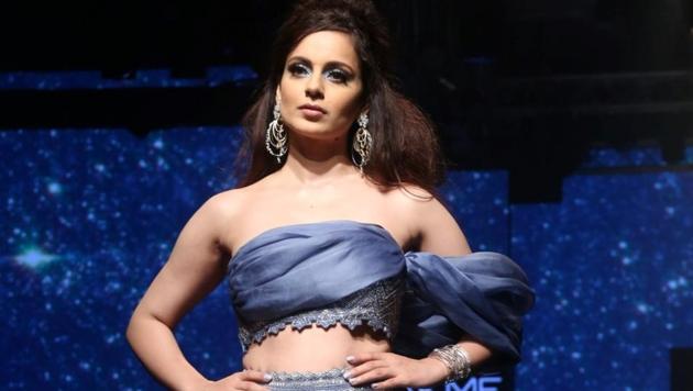 Actor Kangana Ranaut at the Lakme Fashion Week Winter/Festive 2019 in Mumbai. (IANS) Actor Kangana Ranaut at the Lakme Fashion Week Winter/Festive 2019 in Mumbai. (IANS)