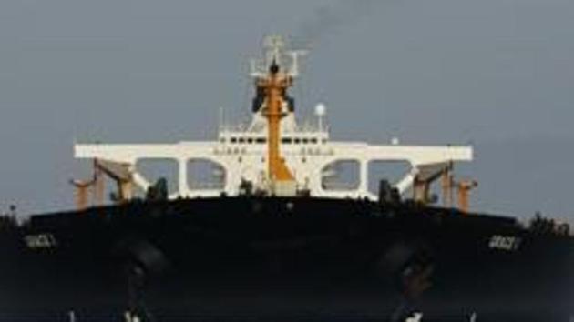 Iranian crude oil tanker Adrian Darya 1 previously known as Grace 1. (Bloomberg photo) Iranian crude oil tanker Adrian Darya 1 previously known as Grace 1. (Bloomberg photo)