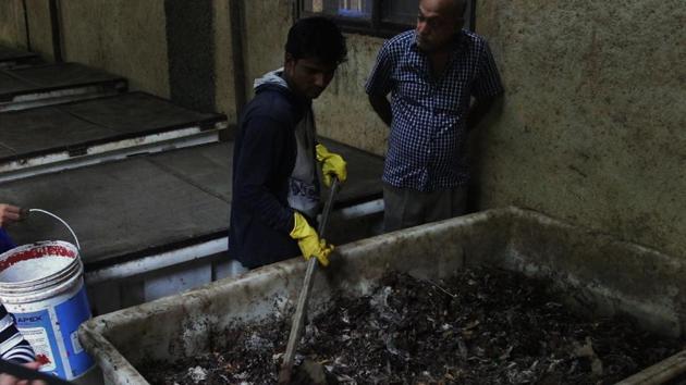 A compost plant in a housing society of Thane(Praful Gangurde / HT File Photo used for representative purpose)