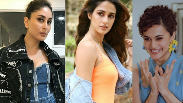 Denim is a favourite with Bollywood celebs, be it Kareena Kapoor, Anushka Sharma, Disha Patani or Tara Sutaria. And if you’re hoping to get in on the trend, take cue from these celeb denim-on-denim looks.(Instagram/ Kareena Kapoor Khan, Disha Patani, Taapsee Pannu)