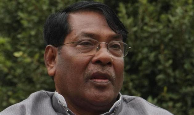 Tribal leader Rameshwar Oraon has been appointed Congress party’s new chief in Jharkhand.(HT Photo)