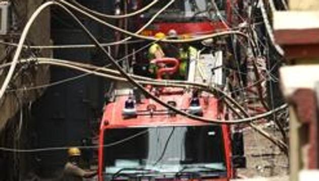 Fire broke out at Vikas Bhawan, New Delhi. (HT Photo/  representative image)