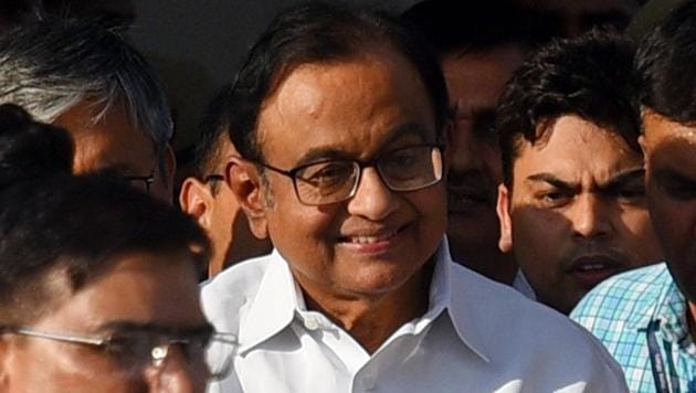 P Chidambaram’s team also filed an application to ask the Supreme Court to order the investigating agencies to produce the transcript of Chidambaram’s questioning by the Enforcement Directorate in December 2018 and January 2019 in the INX media case.(Amal KS/HT File PHOTO)