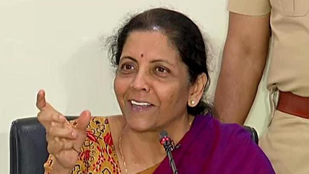 Sitharaman interacted with representatives of trade associations, chartered accountants and heard their concerns.(ANI Photo)