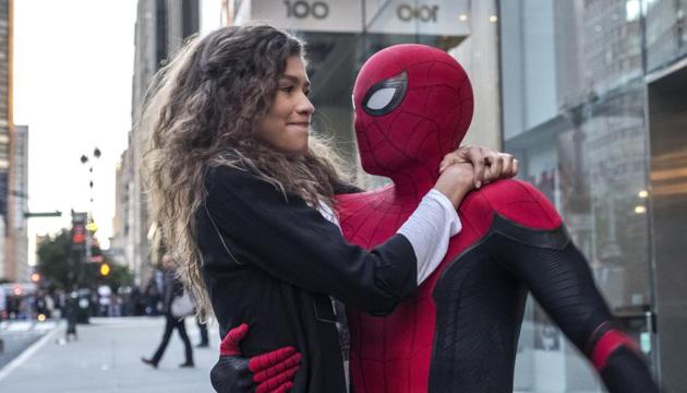 This image released by Sony Pictures shows Zendaya, left, and Tom Holland in a scene from Spider-Man: Far From Home.(AP)