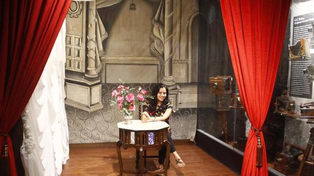 With the inauguration of the Museo Camera, an 18,000-square-foot space, Gurugram has turned host to the largest dedicated camera and photography museum in the country. Transporting one to a different era, visitors can take photographs in its recreated 19th century photography studio. It mimics an age before the flash was invented, when curtains like these would be drawn up or down to get the ideal light for a photograph. (Yogendra Kumar / HT Photo)