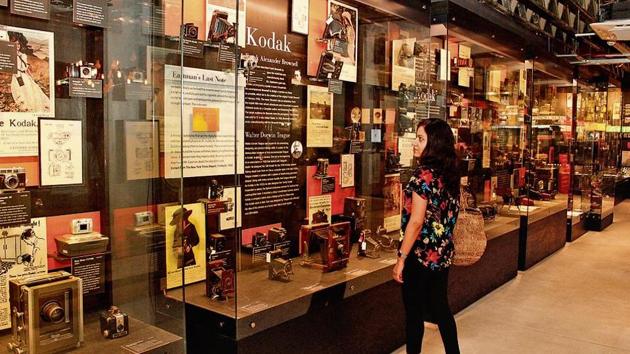 A visitor views exhibits at the interiors of the Museo Camera, at DLF Phase 4 in Gurugram. (Photo by Yogendra Kumar/Hindustan Times) A visitor views exhibits at the interiors of the Museo Camera, at DLF Phase 4 in Gurugram. (Photo by Yogendra Kumar/Hindustan Times)