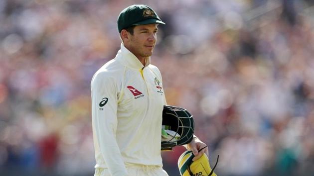 Australia's Tim Paine looks dejected after losing the test at Headingley.(Action Images via Reuters)