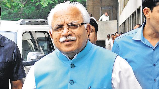 Haryana CM Manohar Lal Khattar(HT File)