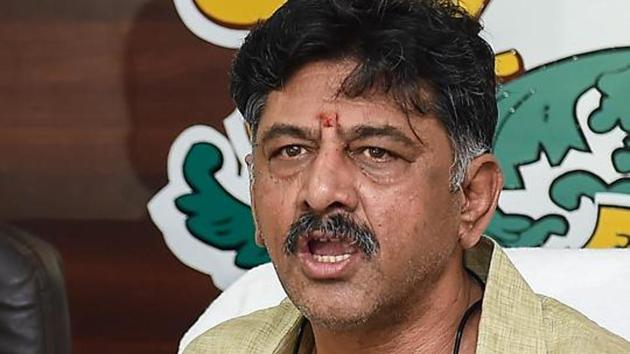 The case against former irrigation minister Shivakumar, who is known as the Congress’s trouble shooter in the state, was filed last September, and pertains to the alleged seizure of cash at his residence in New Delhi by the Income Tax Department during a raid in August 2017.(PTI)