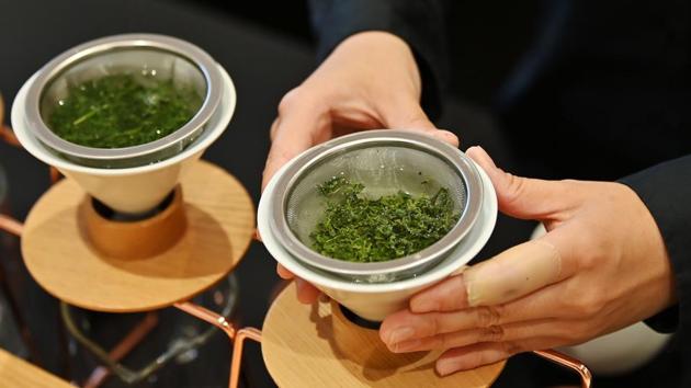 Mikito Tanimoto, who founded Tokyo Saryo in 2017, said Japanese tea is regarded as “unfashionable.” But despite innovative efforts, there is widespread scepticism that the decline can be stemmed. “The Japanese sell kimonos and tea ceremonies -- the cultural side -- overseas but in the meantime, farmers are crying” because they cannot survive, said Stephane Danton, the French owner of a Japanese tea shop in Tokyo. (Charly Triballeau / AFP) 