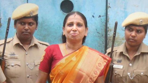 Nalini Sriharan, one of the seven convicts in the Rajiv Gandhi assassination case.(PTI photo) Nalini Sriharan, one of the seven convicts in the Rajiv Gandhi assassination case.(PTI photo)