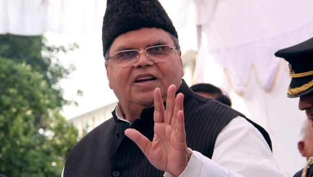 : Jammu and Kashmir Governor Satya Pal Malik(Nitin Kanotra/ HT Photo)