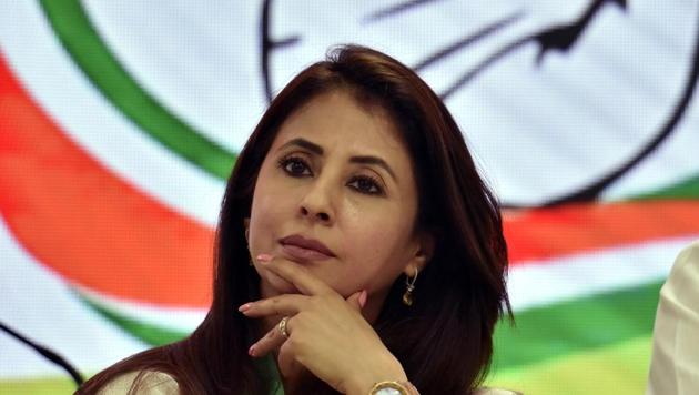 Actor-turned-politician Urmila Matondkar on Thursday hit out at the Centre over the security clamp-down in Jammu and Kashmir after the abrogation of Article 370.(Sonu Mehta/HT PHOTO)
